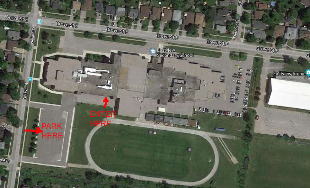 Where to park and enter school