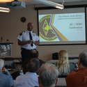 Deputy Fire Chief Jeff Weber of the City of Barrie giving his presentation