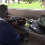 Al VE3RRD operating the CW station