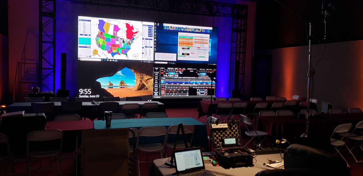 W5FC Field Day big screen
