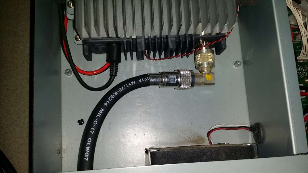 LMR-400 feedline to the radios