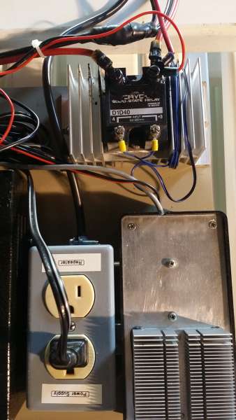Relay for power cutoff from control radio