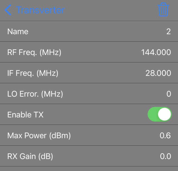 Q5signal 5BVUX Multi-Band 2M settings
