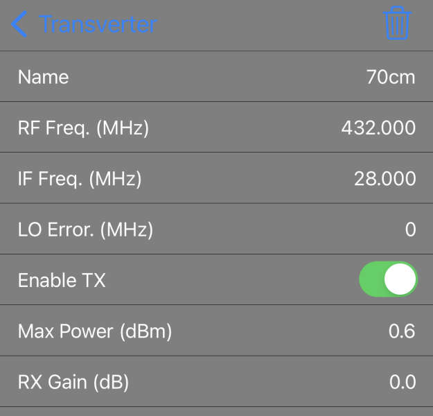 Q5signal 5BVUX Multi-Band 70cm settings
