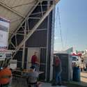 Our operating position near the hanger door 