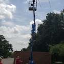 Antenna Mounted on a Man Lift Bucket
