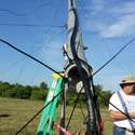 Boom made of Irrigation Pipe