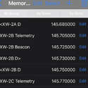 Memories mark Satellite frequencies